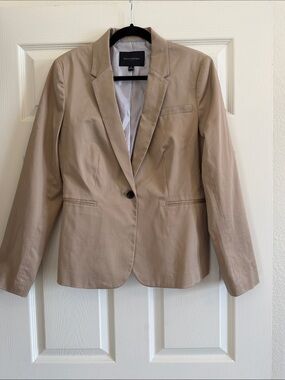 Banana Republic Khaki-Tone Single-Button Women's Blazer - size 10